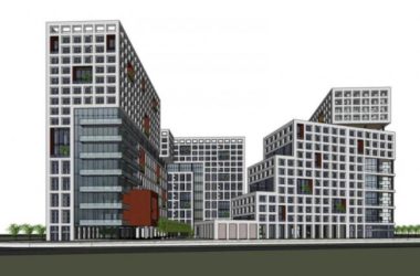 SketchUp Office Model | Modern Multi-Story Creative Park Design-BIM WORLD