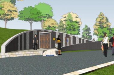 Modern Public Restroom at SketchUp Station Road Bridge-BIM WORLD
