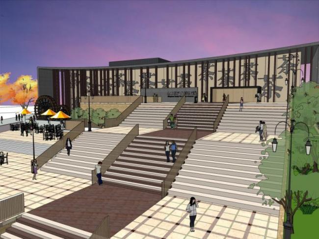 Modern Multi-Story Museum Exhibition Hall | SketchUp Cultural Architecture Model