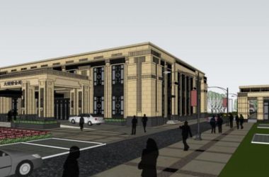 SketchUp Business Model: Modern Low-Level Clubhouse Design-BIM WORLD