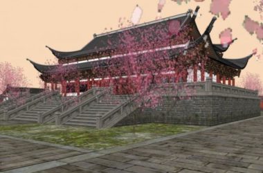 SketchUp Model of a Multi-Story Ancient Chinese Temple-BIM WORLD