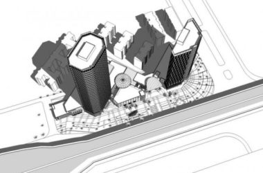 SketchUp Model of a Modern Super High-Rise Commercial, Office, and Residential Complex-BIM WORLD
