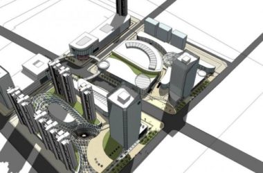 SketchUp Model of a Modern Super High-Rise Commercial Complex with Offices, Hotel, and Residences-BIM WORLD