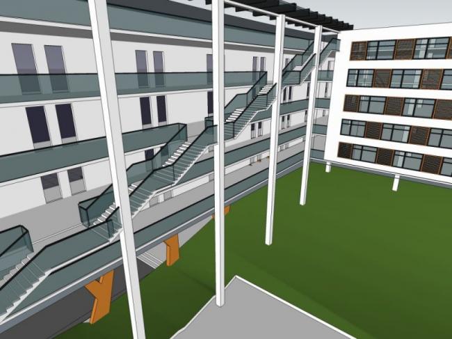 Modern Multi-Story School Building Design | Campus Educational Architecture in SketchUp