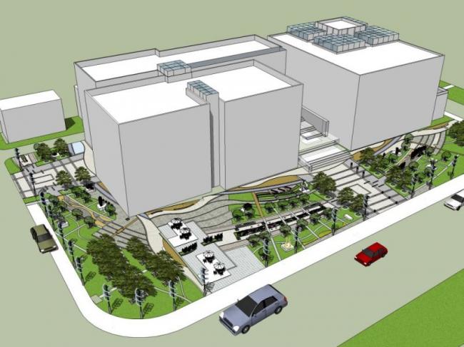 SketchUp Landscape Models: Square, Office, and Modern Style Designs