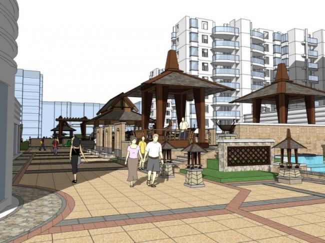 SketchUp Landscape Models: Community, Residential, and Classical Styles