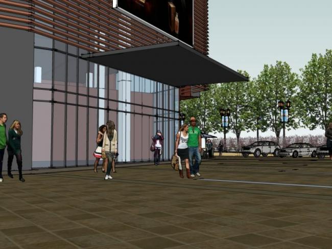 Modern Commercial Landscape Design in SketchUp