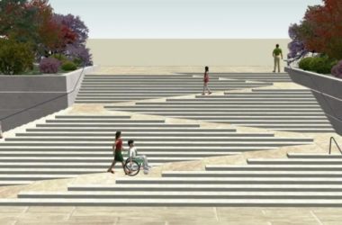 Modern Step Landscape Design in SketchUp-BIM WORLD