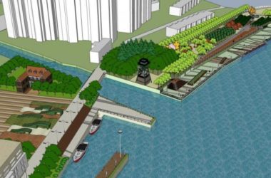 Modern Waterfront Landscape Design in SketchUp-BIM WORLD
