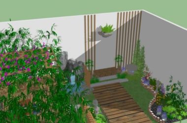 Modern Courtyard Landscape Design in SketchUp-BIM WORLD