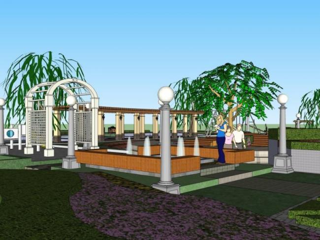 Modern Community Landscape Design | SketchUp Model Showcase