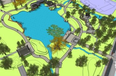 SketchUp Landscape Model: Chinese-Style Park Design-BIM WORLD