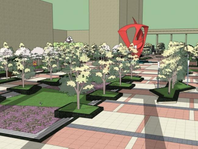 Modern Residential Landscape Design in SketchUp: A Stylish Approach