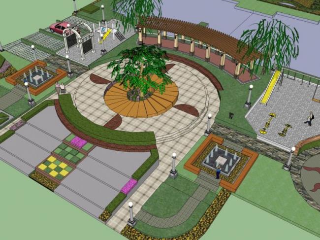 SketchUp Landscape Models: Community, Residential, and Modern Designs