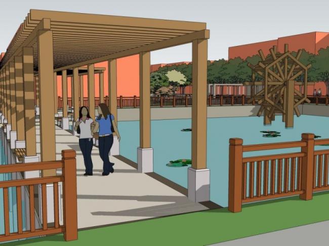 Modern Nursing Home Landscape Design | SketchUp 3D Model