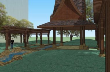 SketchUp Landscape Model: Corridor Design Inspired by Modern Chinese Style-BIM WORLD