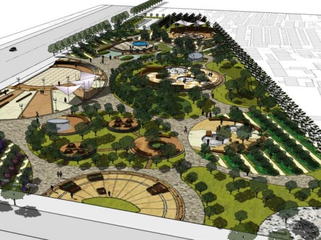 Modern Garden Landscape Design with SketchUp Model