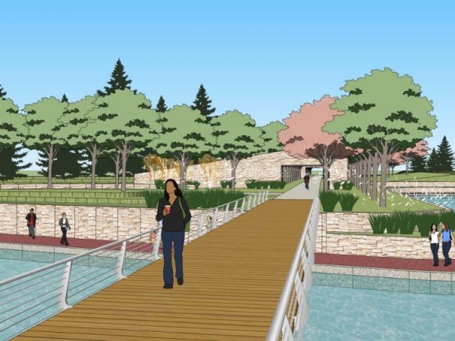 Modern Waterfront Landscape Design in SketchUp