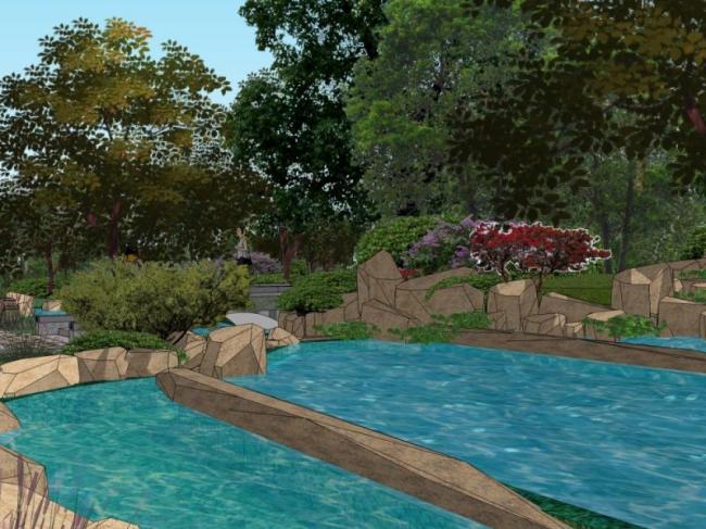 SketchUp Landscape Designs: Community, Residential, Waterfront, European & Classical Styles