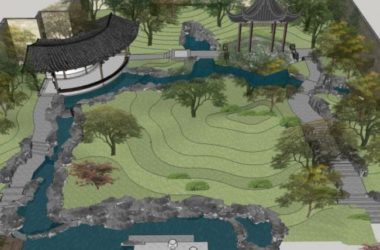 SketchUp Landscape Design: Chinese-Style Courtyard Garden Model-BIM WORLD