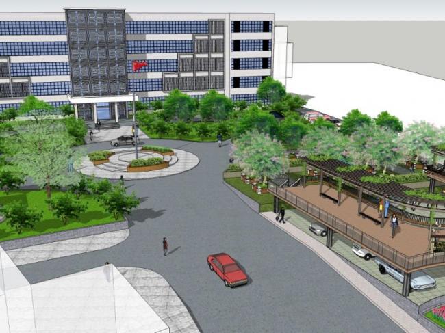 SketchUp Landscape Models: Public Spaces, Office Designs, and Modern Chinese Style