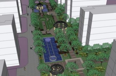 SketchUp Landscape Model: European Classical Residential Design-BIM WORLD