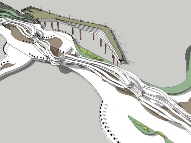 Modern Coastal Landscape Design in SketchUp