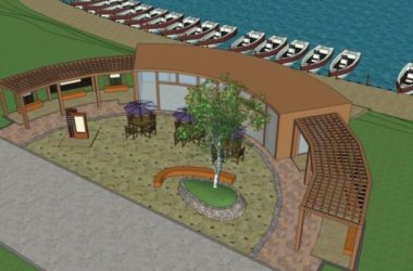 Modern Square Landscape Design in SketchUp-BIM WORLD