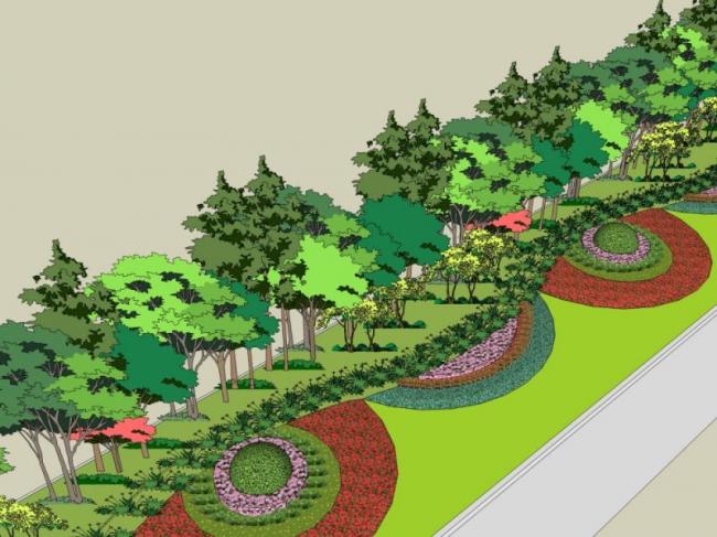 Modern Street and Road Landscape Models in SketchUp