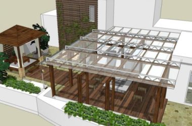 Modern Roof Garden Design with SketchUp Landscape Modeling-BIM WORLD