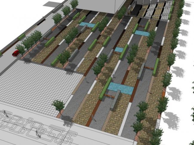 Modern Waterfront Landscape Design in SketchUp