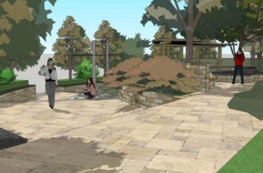 Modern Square Landscape Design in SketchUp-BIM WORLD