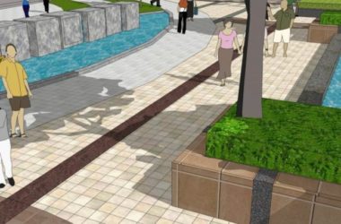 Modern Square Landscape Design in SketchUp-BIM WORLD