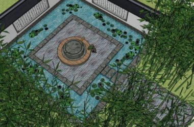 SketchUp Landscape Design: Chinese-Style Courtyard Model-BIM WORLD