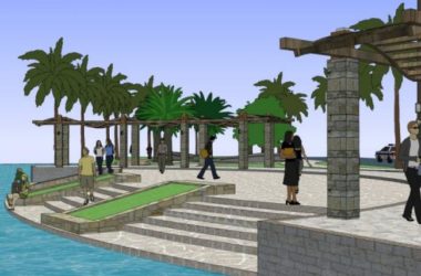 Modern Waterfront Landscape Design in SketchUp-BIM WORLD