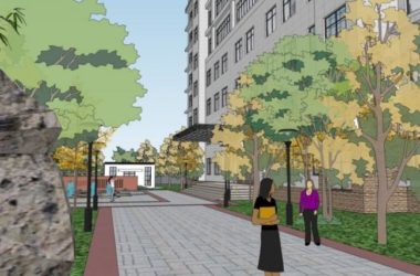 Modern Office Landscape Design in SketchUp-BIM WORLD
