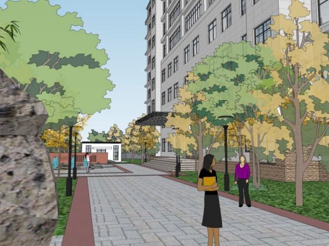 Modern Office Landscape Design in SketchUp