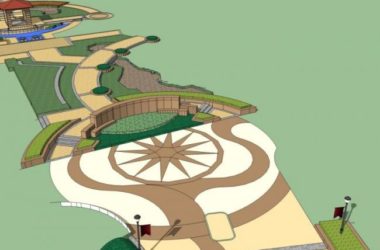 Classical Square Landscape Design in SketchUp-BIM WORLD