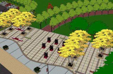 Modern Park Landscape Design in SketchUp-BIM WORLD