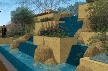 Classical Waterfront Landscape Design in SketchUp-BIM WORLD
