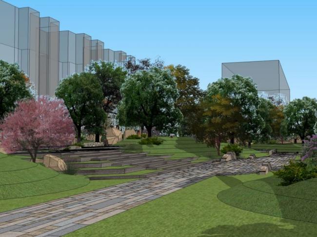 SketchUp Landscape Models: Community, Residential, and Modern Styles