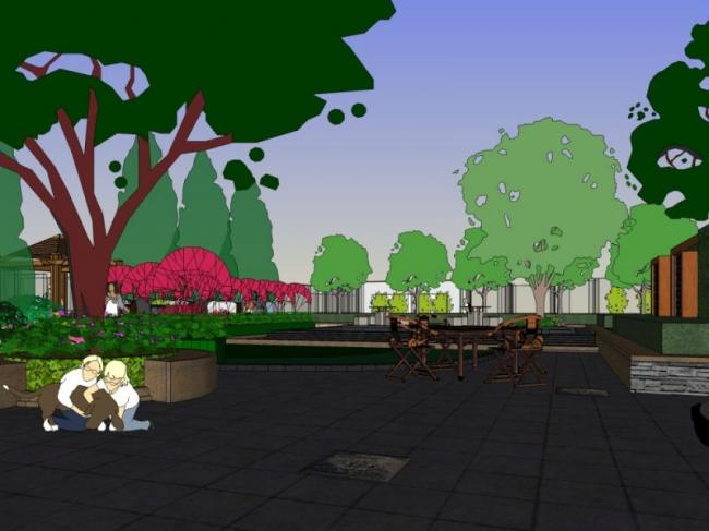 SketchUp Landscape Models: Community, Residential, and Modern Styles
