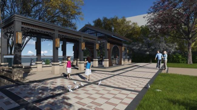 SketchUp Landscape Models: Square, Corridor, and Traditional Chinese Styles
