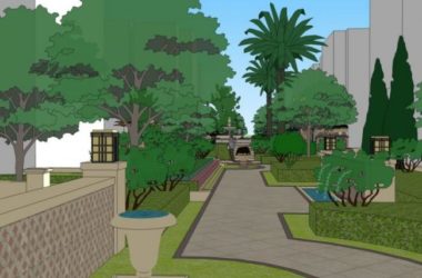 Classical Style Pool Landscape Design in SketchUp-BIM WORLD