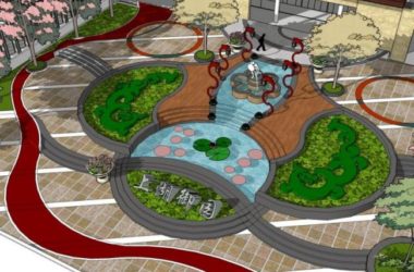 SketchUp Landscape Design: Modern Entrances and Urban Squares-BIM WORLD