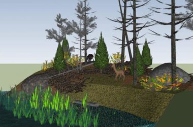 Modern Mountain Landscape Design in SketchUp-BIM WORLD