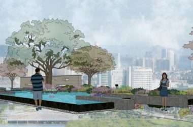 Modern Square Landscape Design in SketchUp Model-BIM WORLD