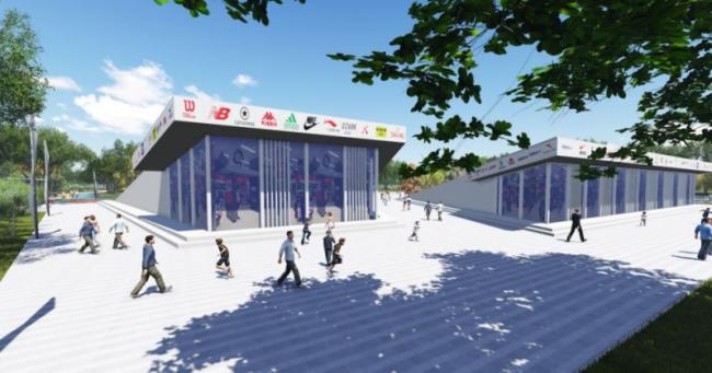 Modern Park Landscape Design in SketchUp