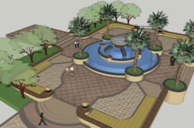 Modern Square Landscape Design in SketchUp-BIM WORLD