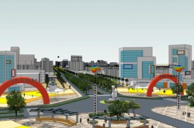 SketchUp Landscape Model: Modern Urban Avenue, Road, and Street Design-BIM WORLD
